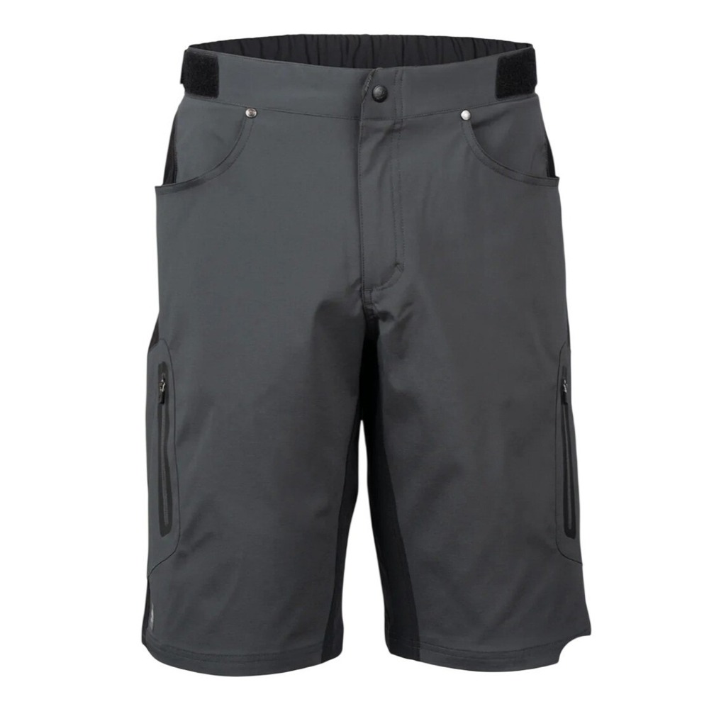 Zoic Ether All-Mountain Performance Mens Slim Fit Gray/Brown Shorts - Size XL - Picture 3 of 10